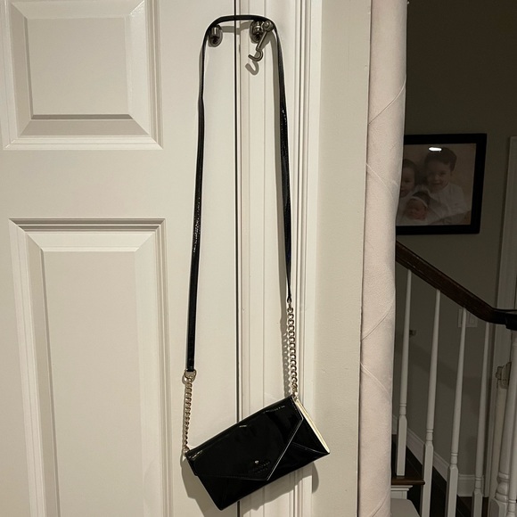 Kate Spade Black Patent Evening Envelope Bag - Picture 8 of 10